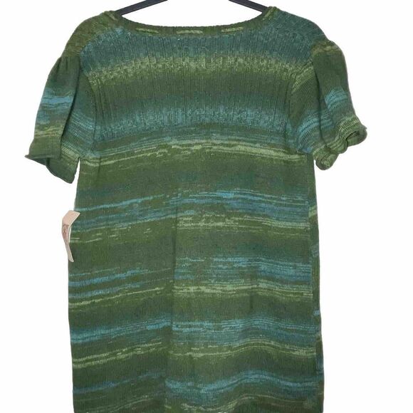 New Decree Juniors‎ Tunic Sweater Size XL Grassy Green V Neck Deadstock Festival - Picture 8 of 9